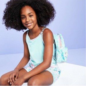 More Than Magic- Girls' Floral Print Knit Romper